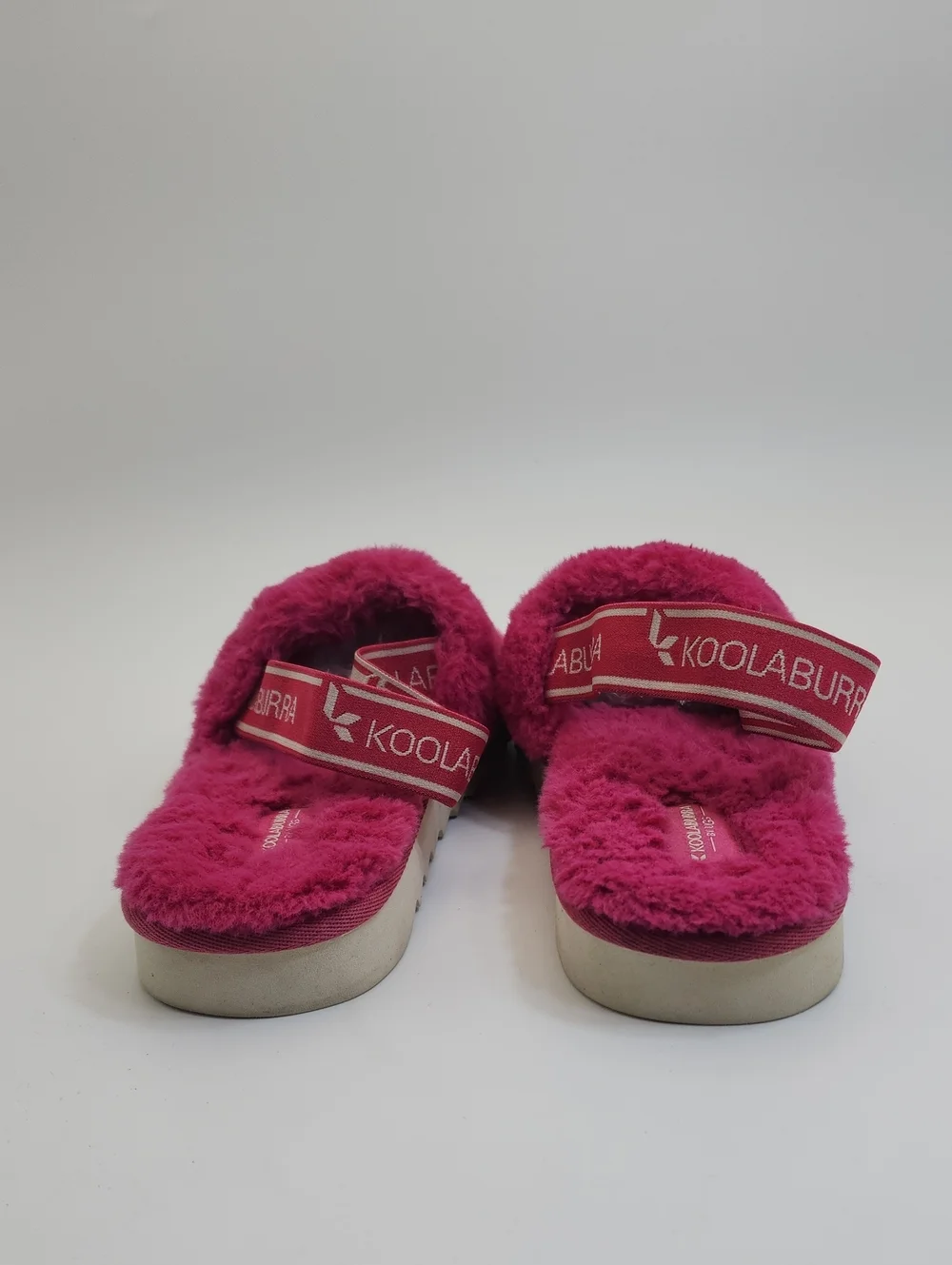 Koolaburra by UGG Kid's Backstrap Slide Sandals Fuzz'n Raspberry Rose Size US 4